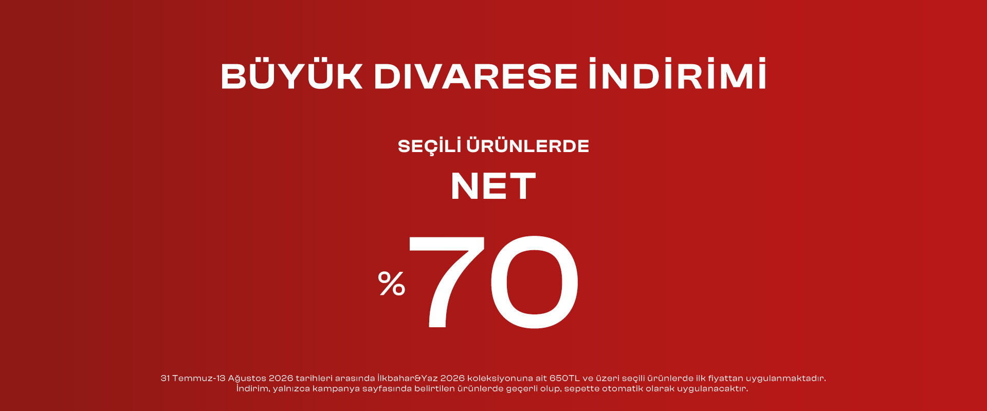 %70 indirim
