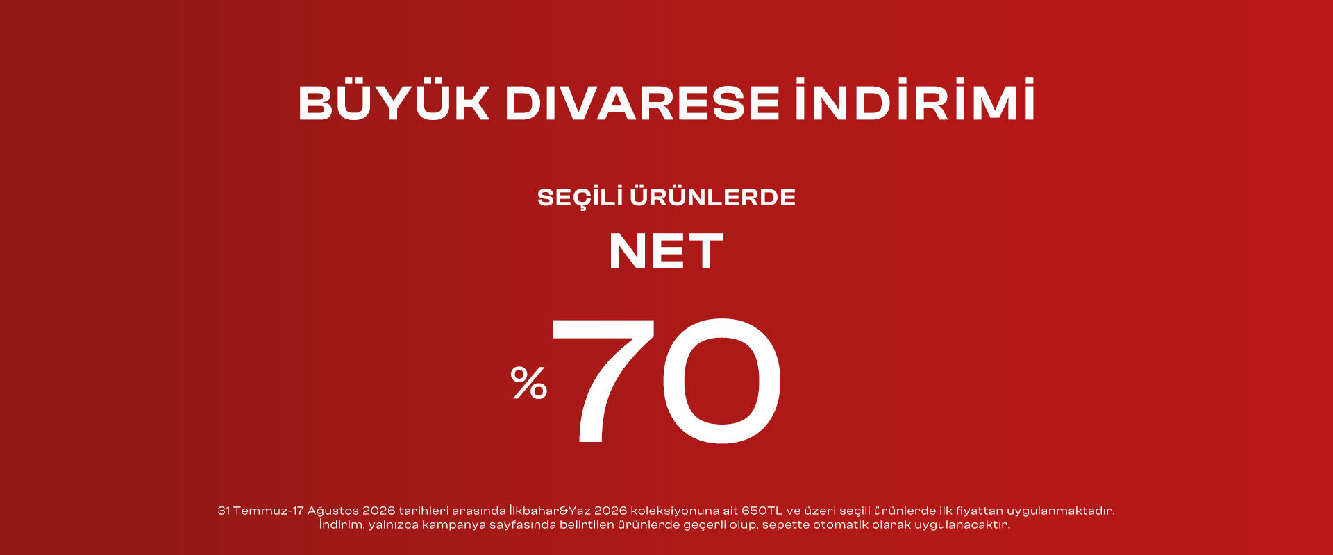 %70 indirim