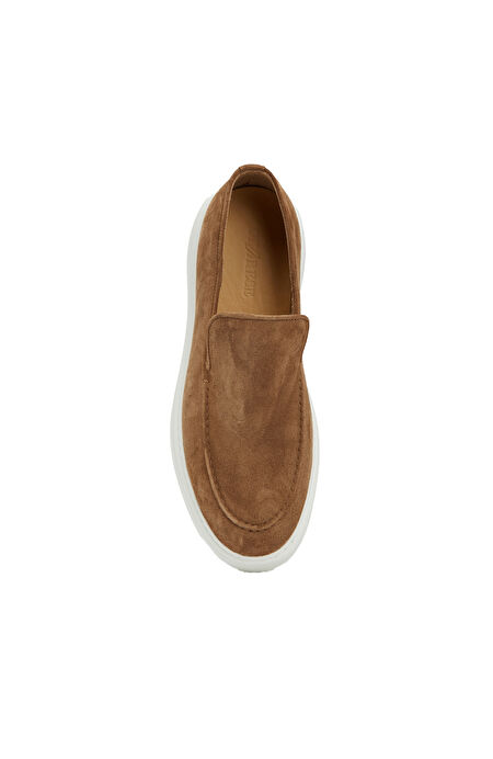 Taba Erkek Süet Loafer_3