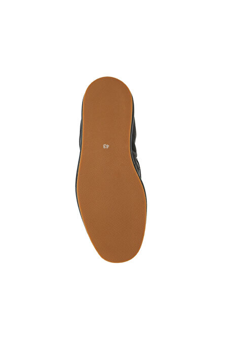 Siyah Erkek Deri Loafer_4
