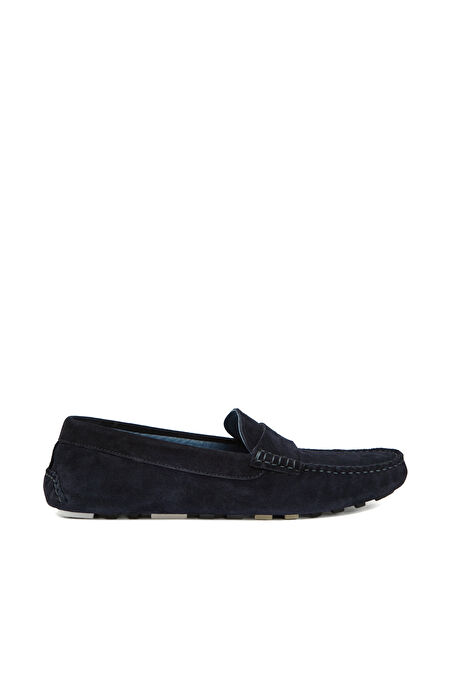 Lacivert Erkek Süet Loafer