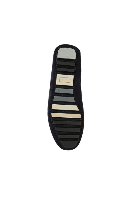 Lacivert Erkek Süet Loafer_4