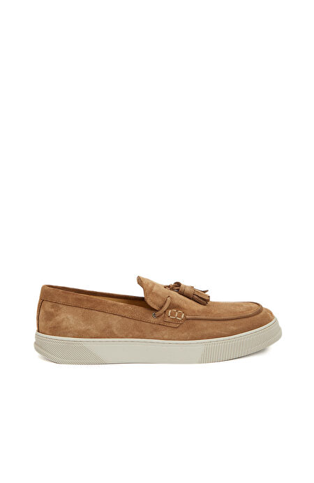 Camel Erkek Süet Loafer