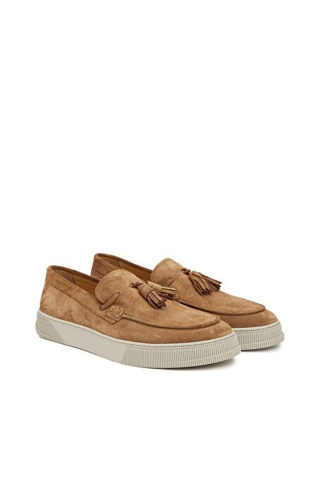 Camel Erkek Süet Loafer_1