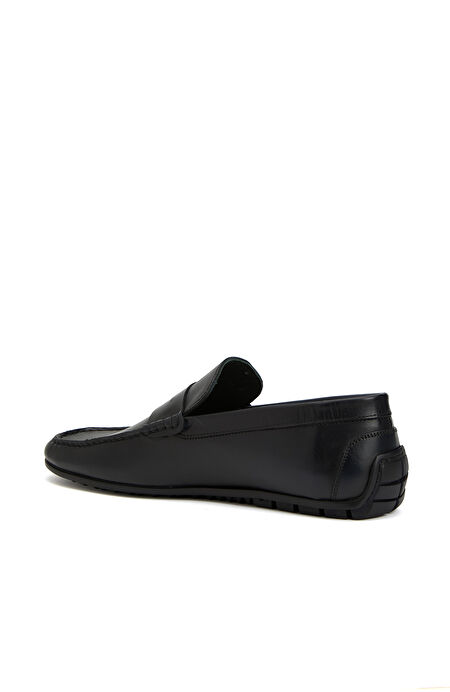 Lacivert Erkek Deri Loafer_2