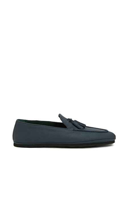 Lacivert Erkek Deri Loafer