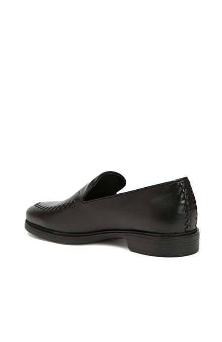 Siyah Erkek Deri Loafer_2