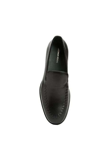 Siyah Erkek Deri Loafer_3