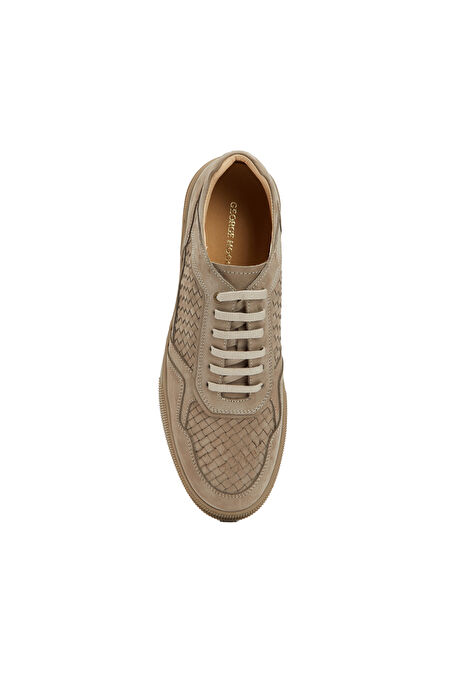 Vizon Örgü Deri Erkek Sneaker_3