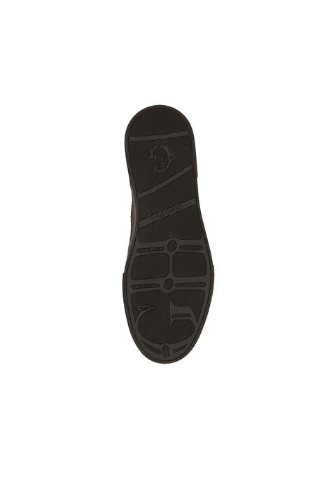 Kahverengi Erkek Deri Sneaker_4