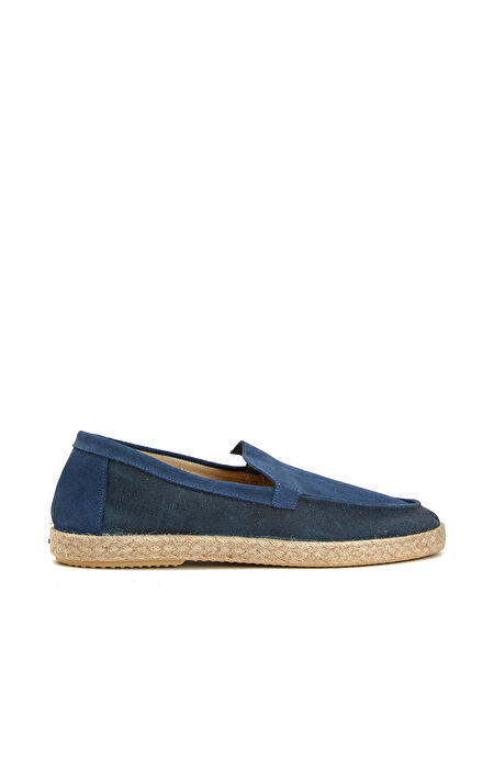 Lacivert Erkek Süet Espadril