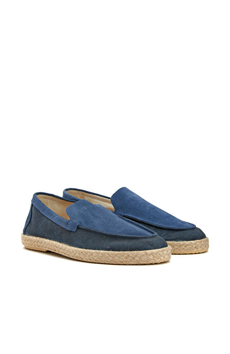 Lacivert Erkek Süet Espadril_1