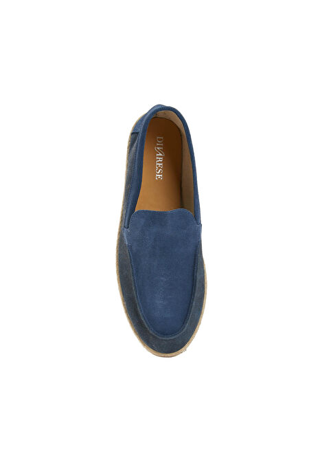 Lacivert Erkek Süet Espadril_3