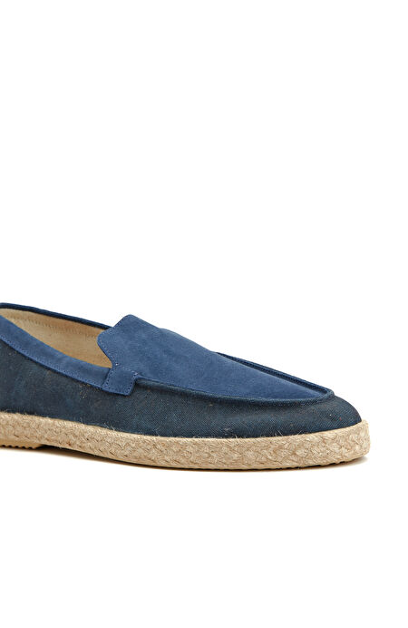 Lacivert Erkek Süet Espadril_5