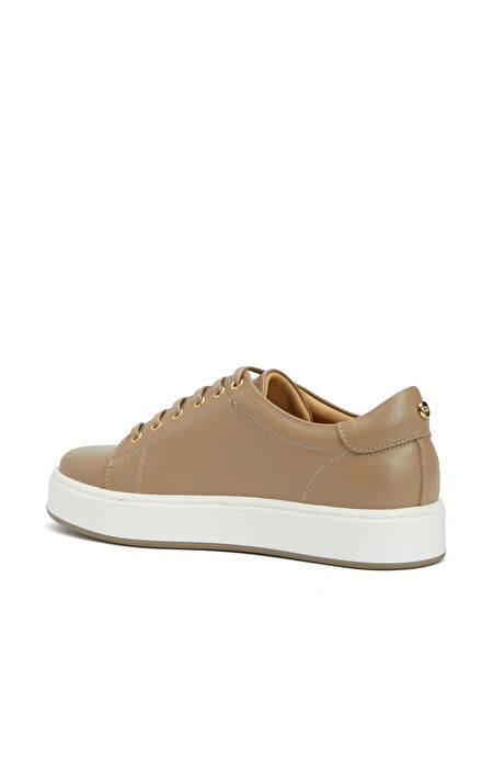 Karamel Deri Kadın Sneaker_2