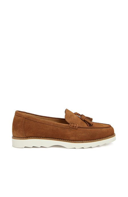Tütün Kadın Süet Loafer