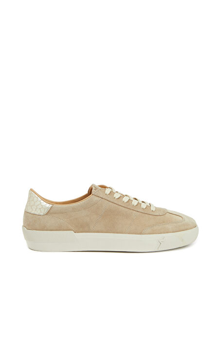 Bej Kadın Süet Sneaker_1
