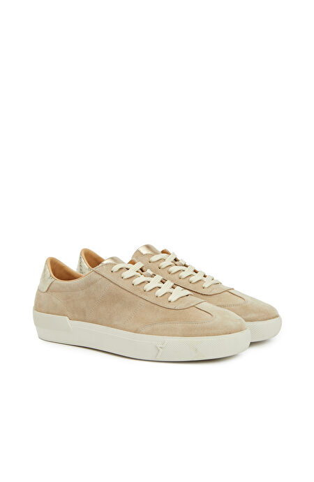 Bej Kadın Süet Sneaker