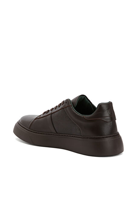 Kahverengi Kadın Deri Sneaker_2