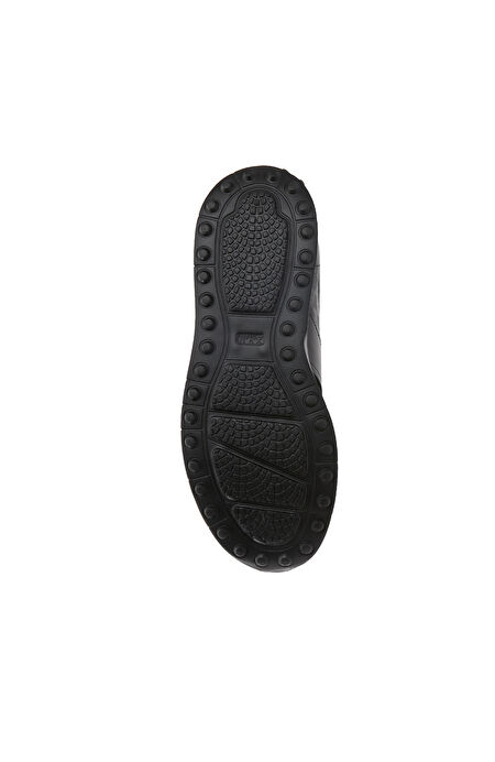 Siyah Erkek Deri Sneaker_4