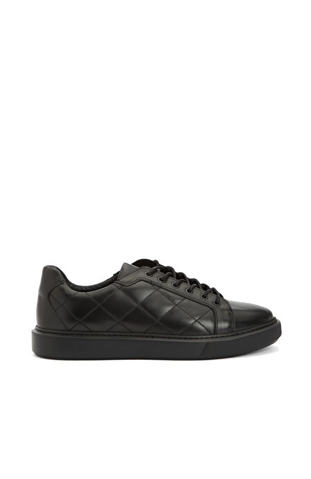 Siyah Erkek Deri Sneaker