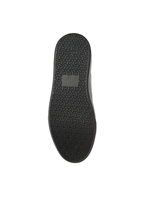 Siyah Erkek Deri Sneaker_4