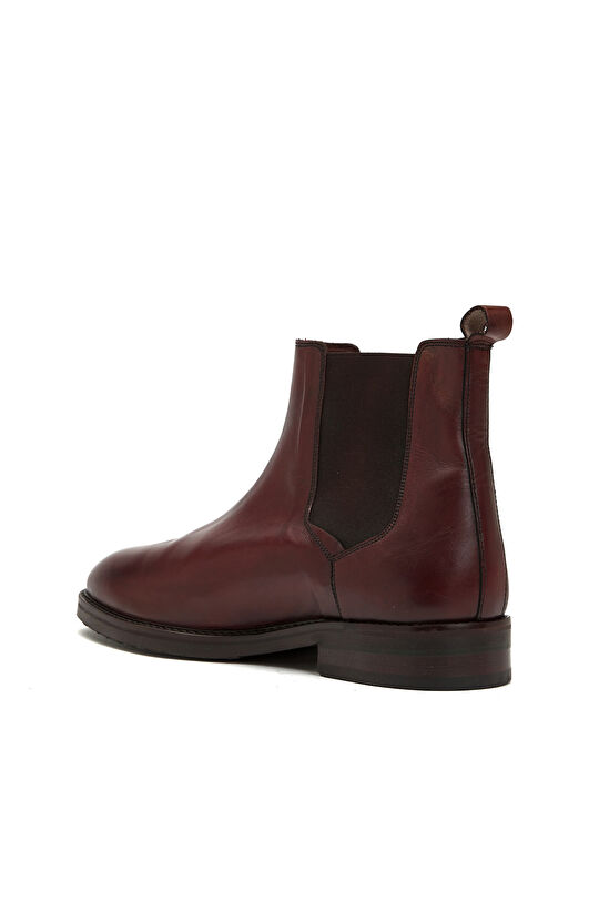 Kahverengi Erkek Chelsea Deri Bot