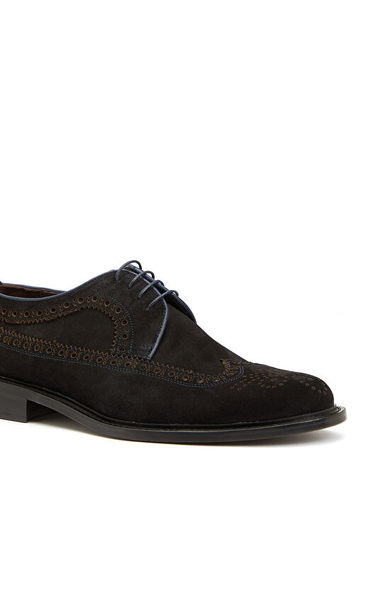 Erkek Süet Deri Lacivert Ayakkabı