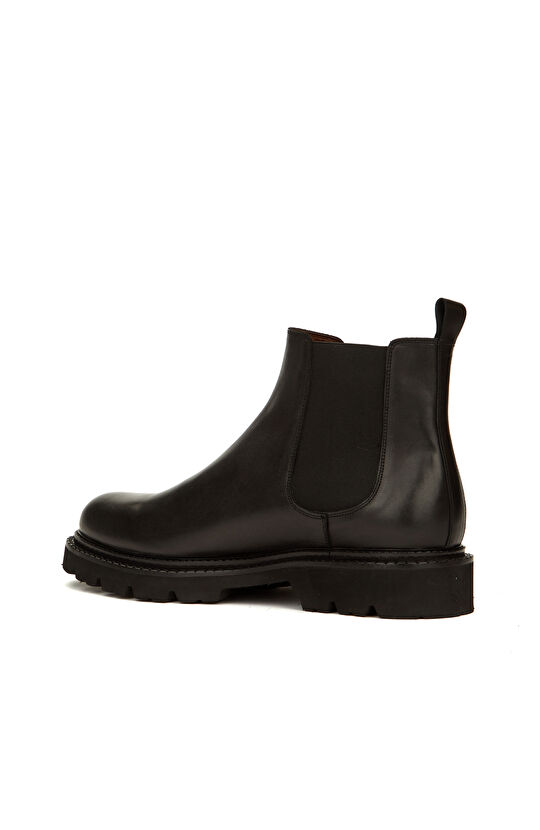 Siyah Erkek Deri Chelsea Bot
