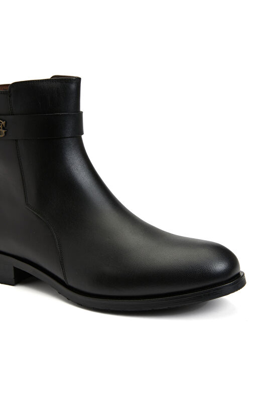 Siyah Kadın Deri Bot