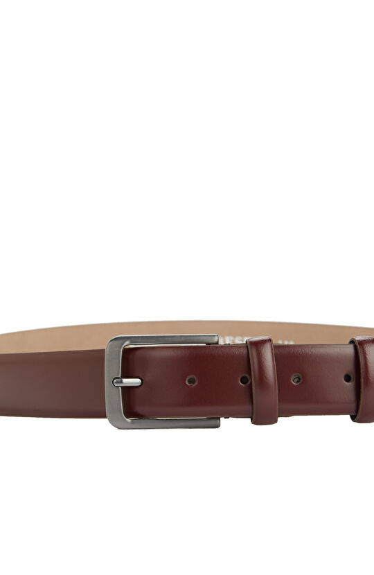 Bordo Erkek Deri Kemer