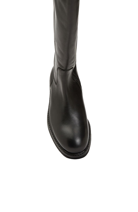 Siyah Kadın Deri Çizme