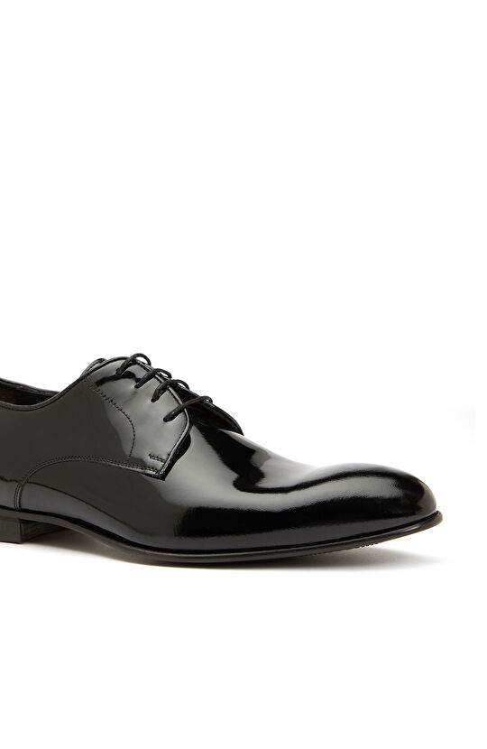 Siyah Rugan Erkek Deri Ayakkabı