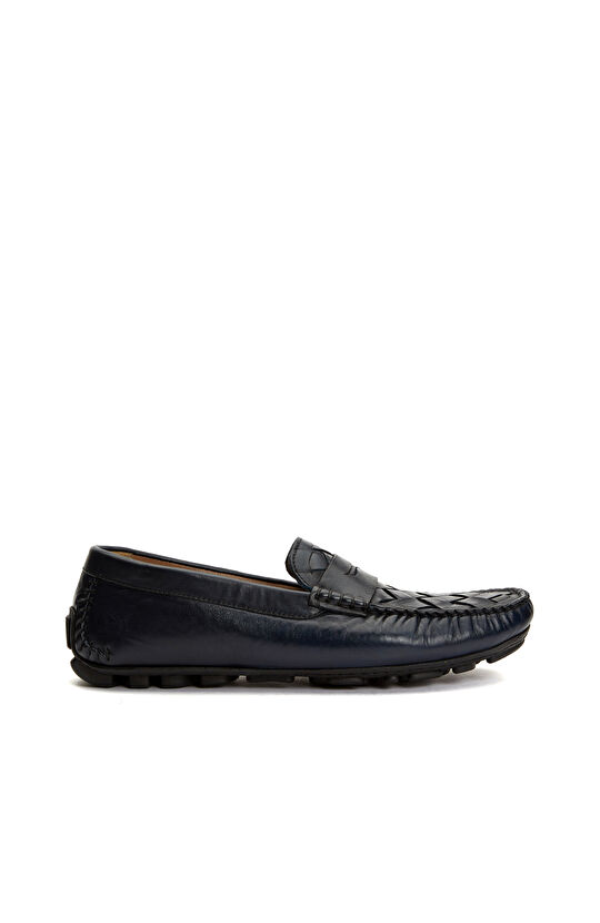 Lacivert Erkek Deri Loafer