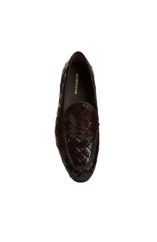 Kahverengi Erkek Deri Loafer