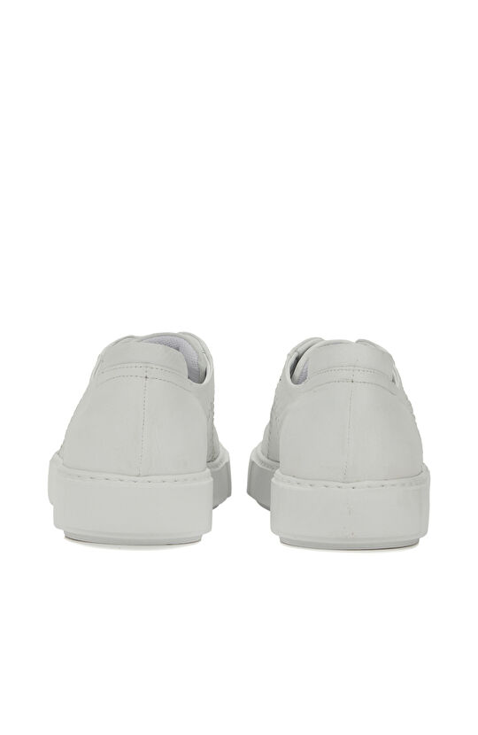 Beyaz Erkek Deri Ayakkabı