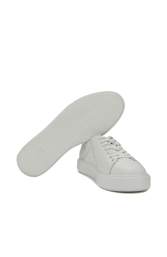 Beyaz Erkek Deri Ayakkabı