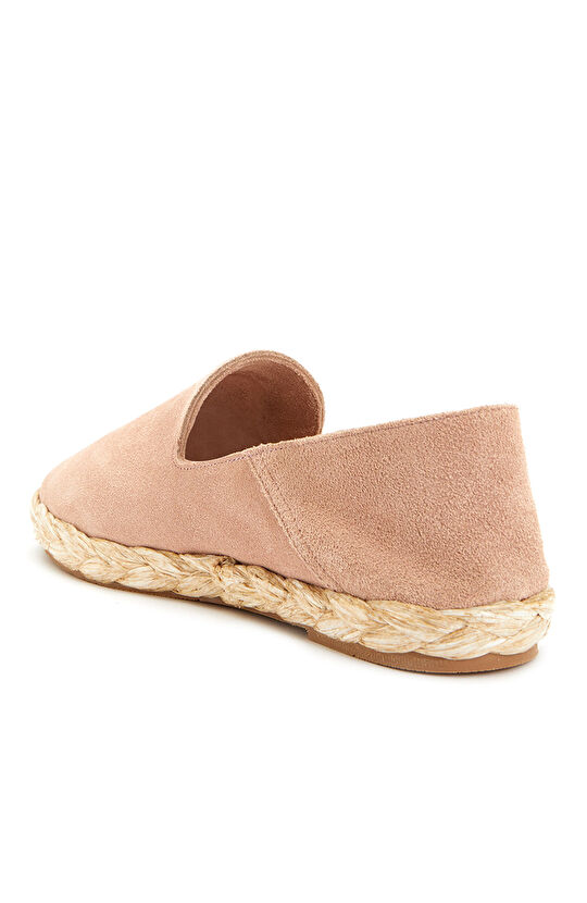 Pudra Kadın Süet Deri Espadril