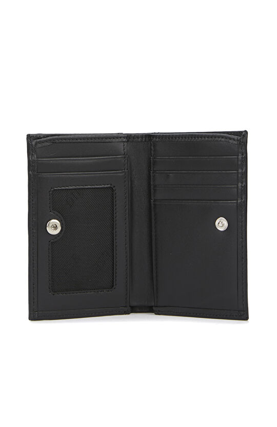 Siyah Çıtçıtlı Erkek Deri Cüzdan