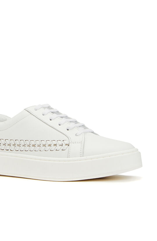 Beyaz Kadın Deri Ayakkabı