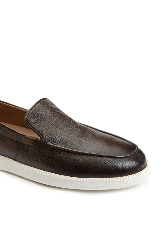 Kahverengi Erkek Deri Loafer