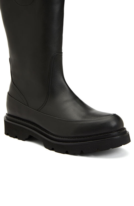 Siyah Kadın Deri Çizme