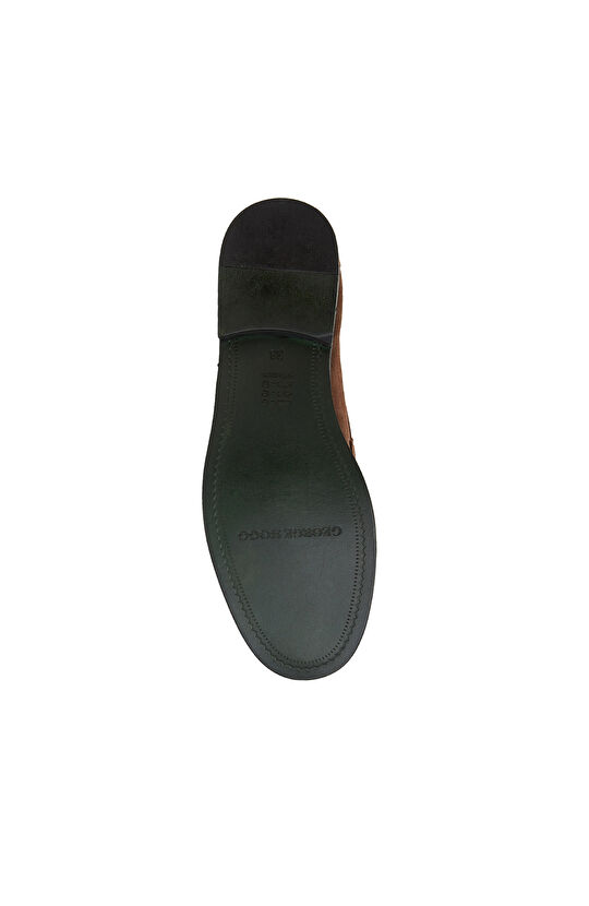 Kahverengi Kadın Süet Loafer