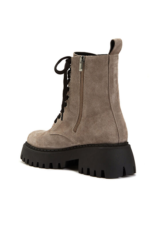 Kadın Süet Deri Vizon Bot