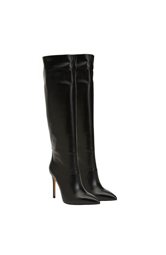 Siyah Kadın Deri Çizme