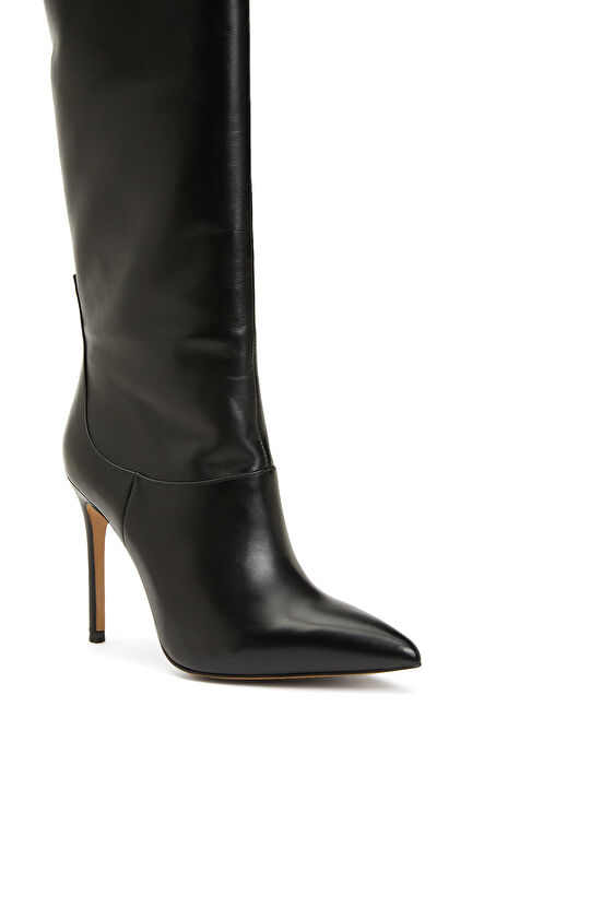 Siyah Kadın Deri Çizme