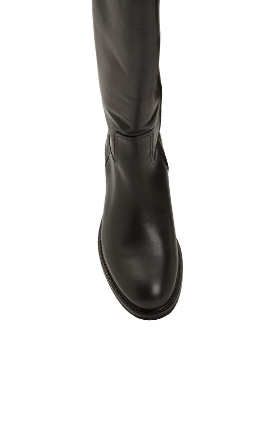 Siyah Kadın Deri Çizme