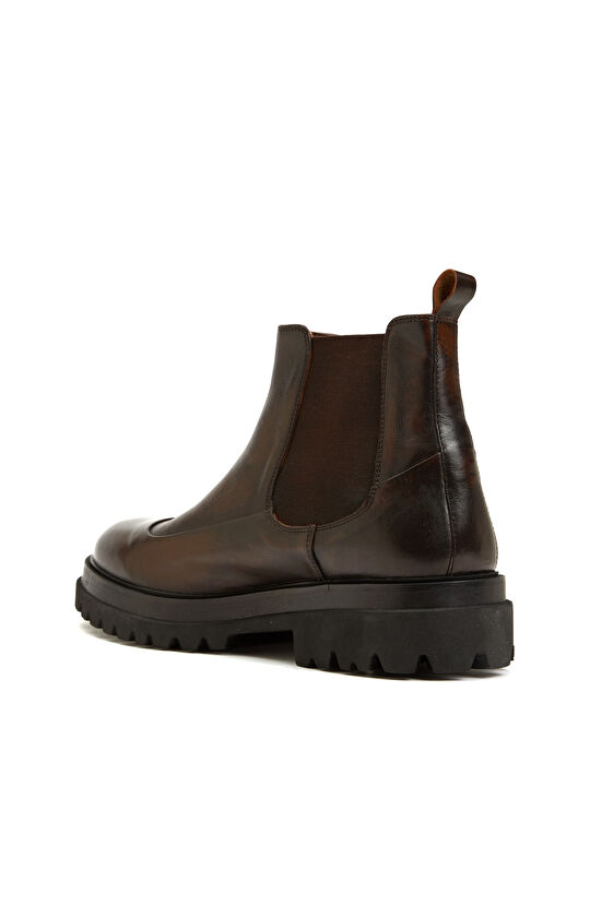 Kahverengi Erkek Deri Bot