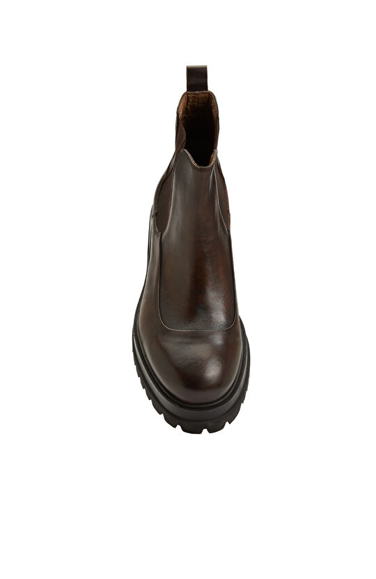 Kahverengi Erkek Deri Bot