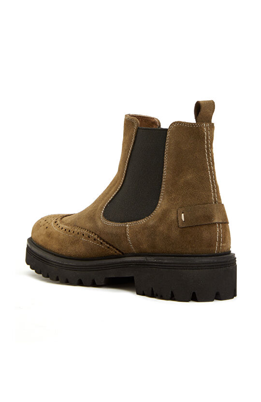 Haki Erkek Süet Deri Bot